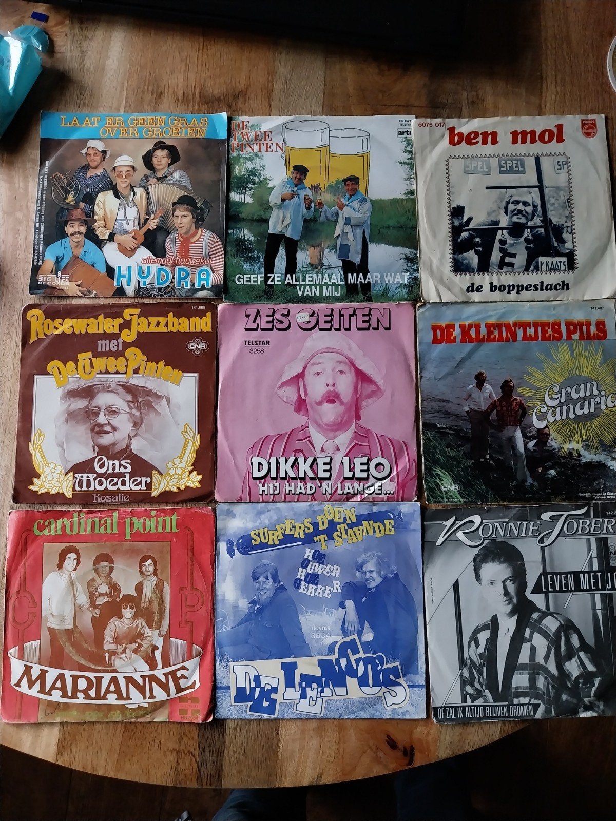Partij van 9 Nederlandstalige 7 inch vinyl singles, Ophalen of Verzenden, 1970 - 1979, Gebruikt, 7 inch