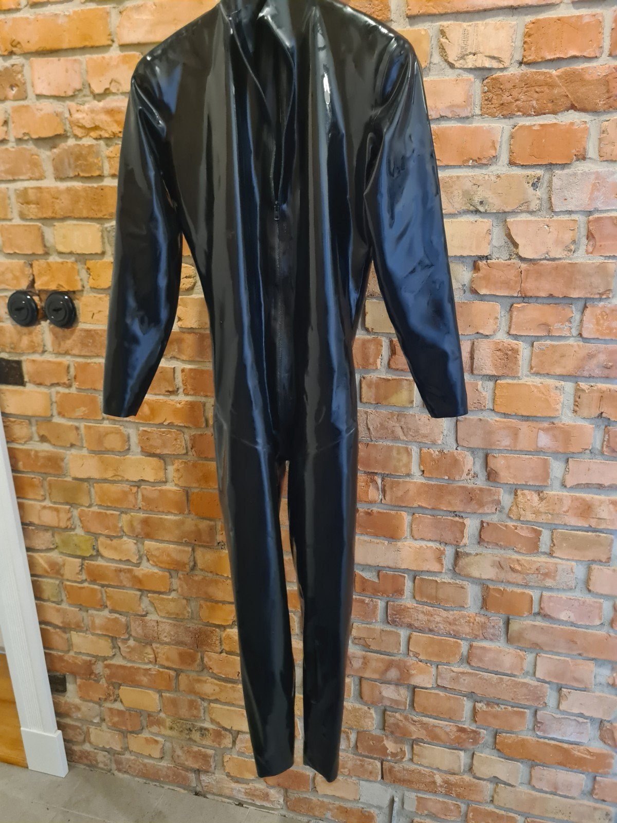 Zwart latex catsuit maat XS-3XL 0.45mm, Ophalen of Verzenden, Zo goed als nieuw, Obsimadlatex