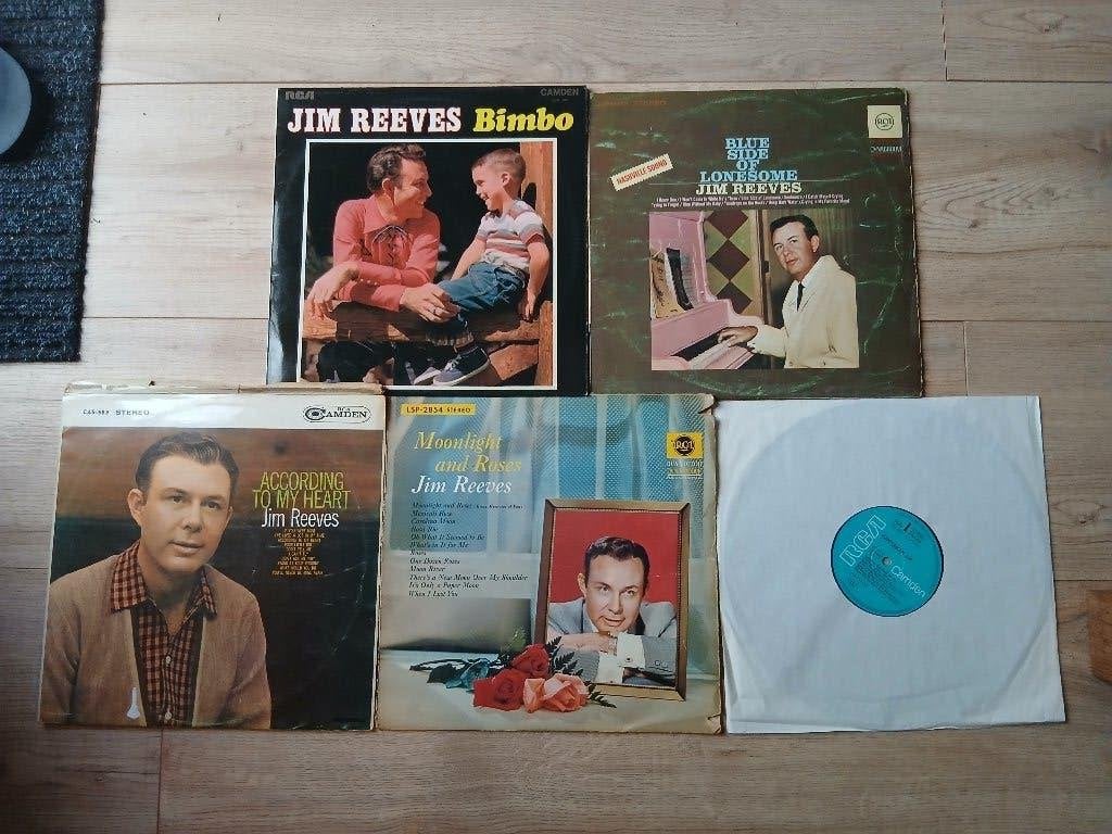LP's Jim Reeves (4x), Cd's en Dvd's, Vinyl | Country en Western, Ophalen of Verzenden, Gebruikt, Overige formaten