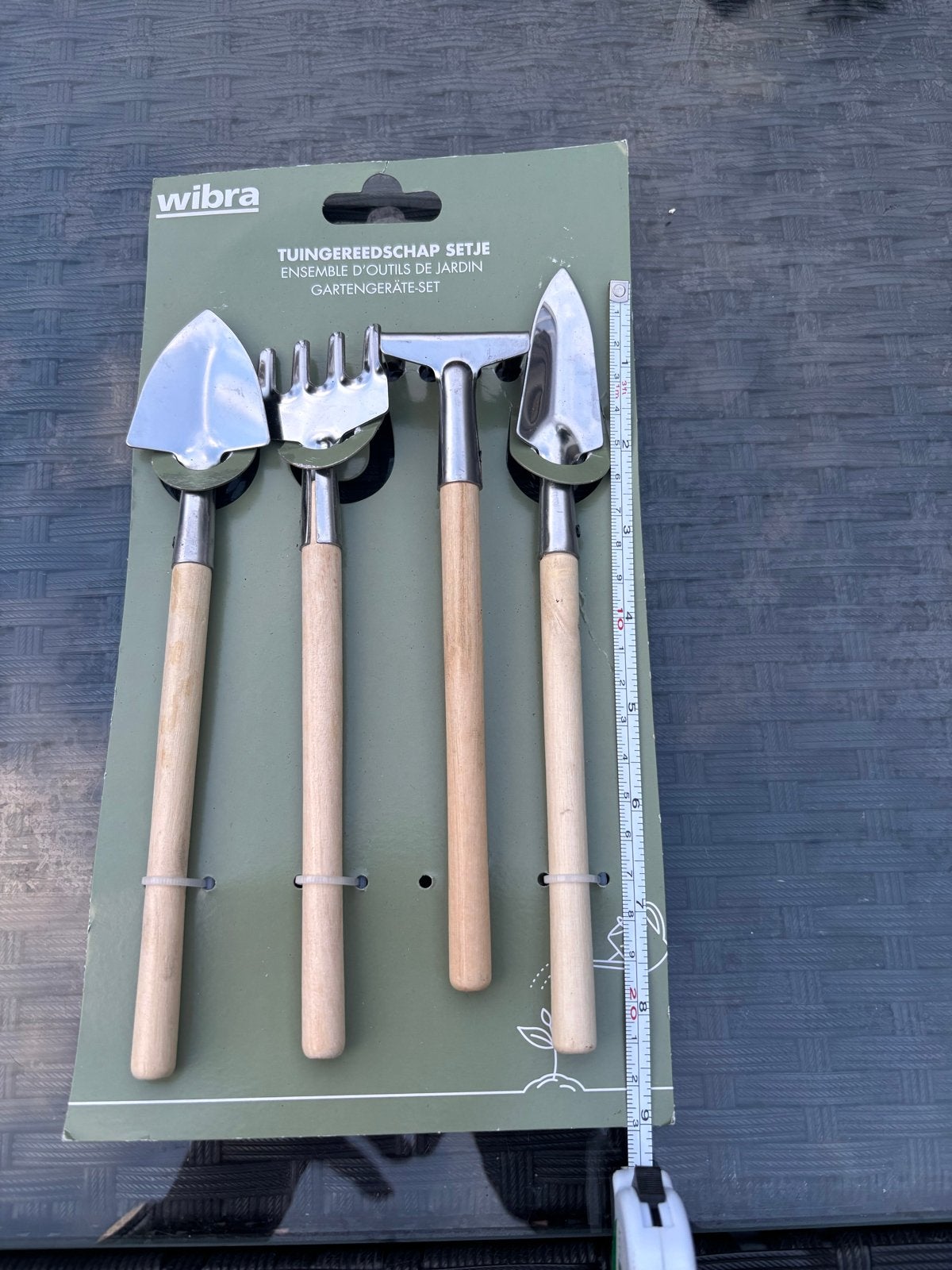 Mini tuingereedschap setje - Wibra, Ophalen of Verzenden, Nieuw, Hark