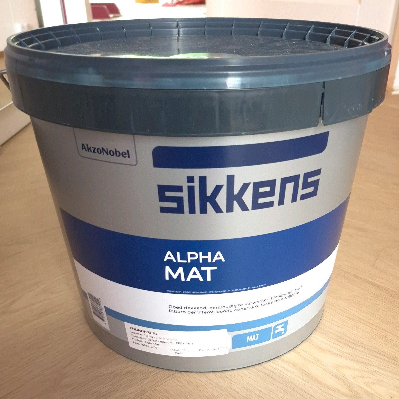 Sikkens Alpha Mat - Delicate Blossom - 8,5L, Doe-het-zelf en Verbouw, Verf, Beits en Lak, Ophalen, 5 tot 10 liter, Paars, Verf