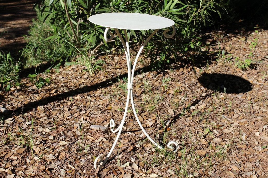 Brocante - Prettige planten-tafeltjes!, Ophalen, Gebruikt, Metaal, Brocante
