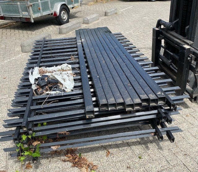 hekwerk ongebruikt, Tuin en Terras, Ophalen, Nieuw, IJzer, Spijlenhekwerk