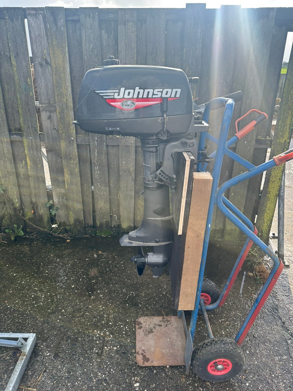 Johnson 5pk 2 taktkortstaart loop of sloop, Ophalen, Gebruikt, Motor en Techniek