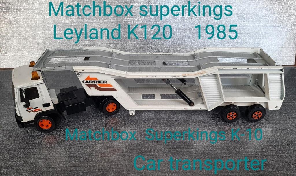 Matchbox K 120 + K10 car transporter, Ophalen of Verzenden, Bus of Vrachtwagen