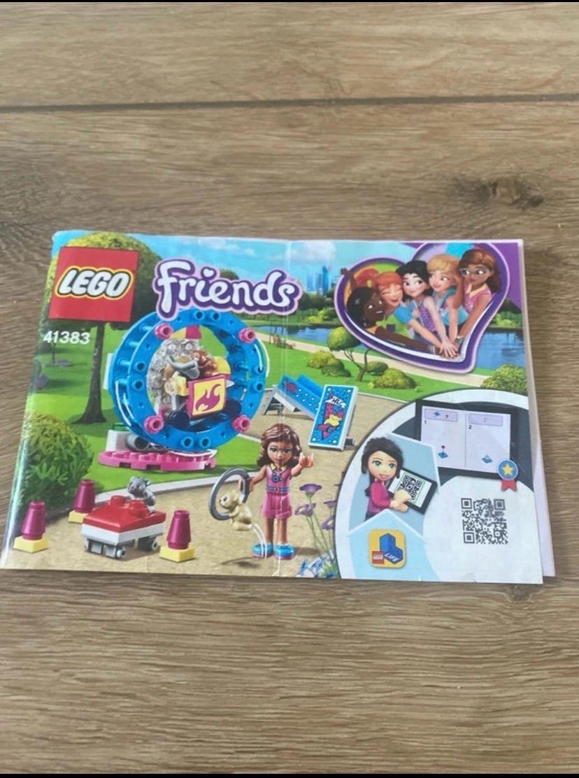LEGO Friends 41383 Olivia's Hamster Speeltuin, Ophalen of Verzenden, Zo goed als nieuw, Overige merken