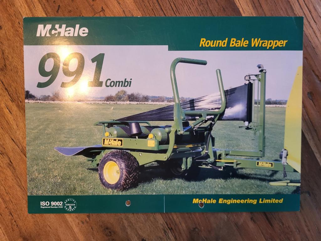 tractor folder McHale 991 Combi rond bale wrapper, Boeken, Catalogussen en Folders, Ophalen of Verzenden