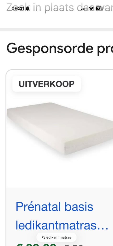 Gratis baby matras ledikant, Ophalen, Eenpersoons, 190 cm of minder, 70 cm of minder
