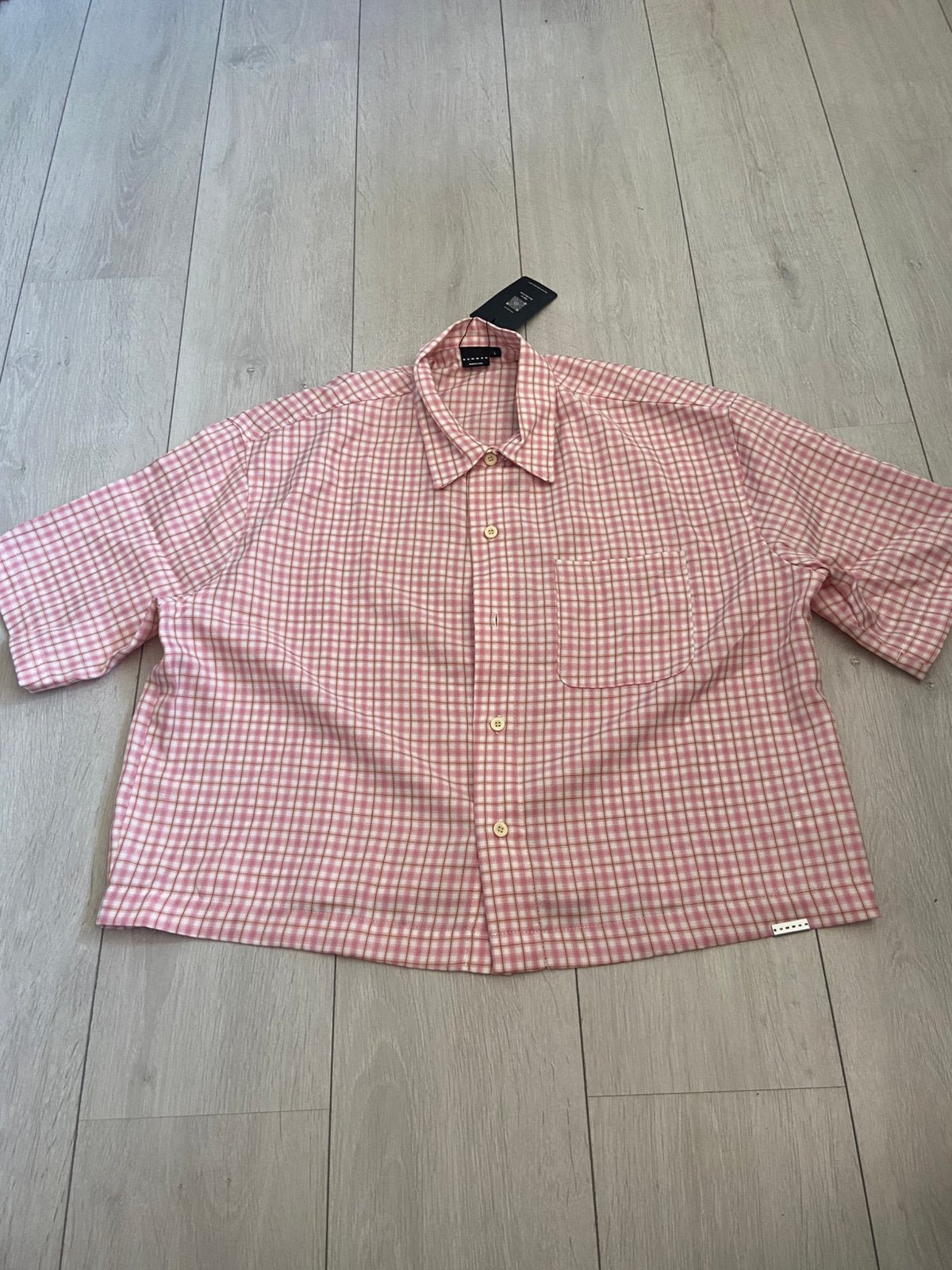 Roze bloesje voor in de zomer, Kleding | Heren, Overhemden, Ophalen of Verzenden, Nieuw, Roze, Halswijdte 41/42 (L)