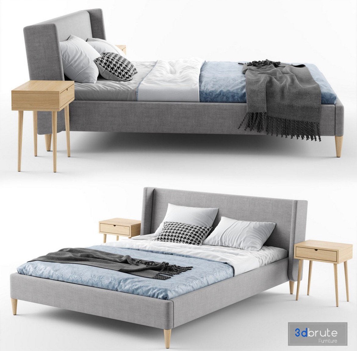 Jysk Kungshamn Bed, Kinderen en Baby's, Kinderkamer | Bedden, Zo goed als nieuw, 180 cm of meer, 85 tot 100 cm, Matras, Ophalen