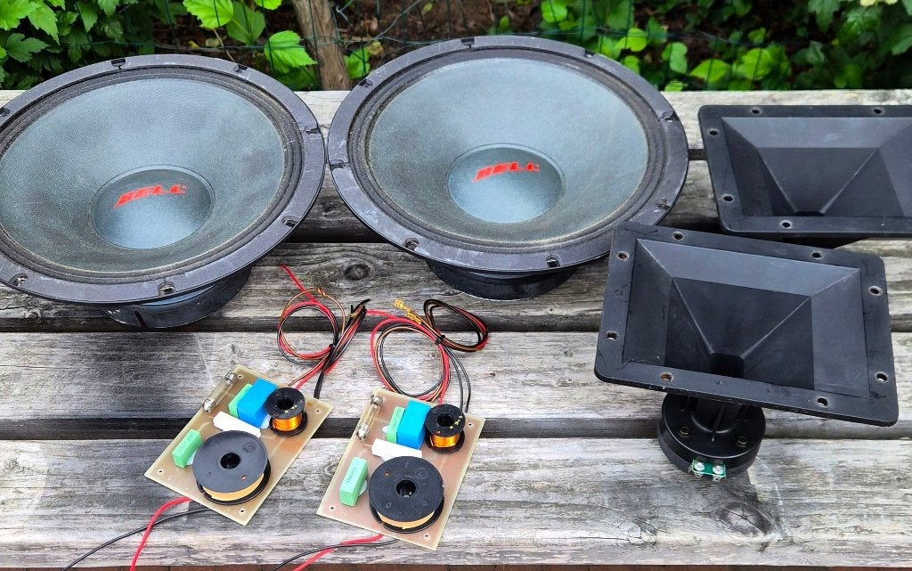 Bell 12 inch speaker set (woofers/tweeters/filters) 200W, Audio, Tv en Foto, Luidsprekers, Gebruikt, Speakerset, Ophalen of Verzenden