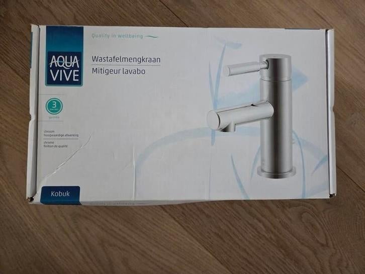 Aquavive Wastafelmengkraan - Nieuw in verpakking, Ophalen, Nieuw, Chroom, Kraan