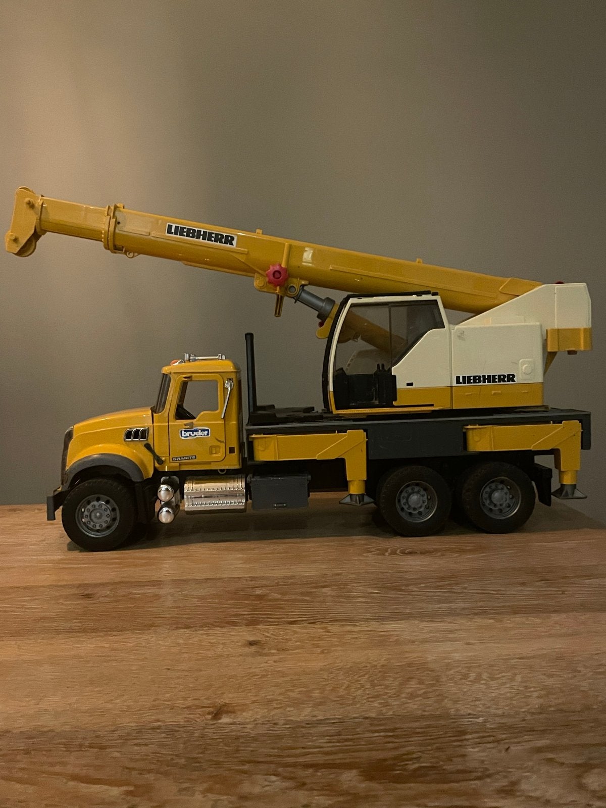 Bruder Mack Liebherr Kraanwagen Speelgoed, Ophalen, Gebruikt