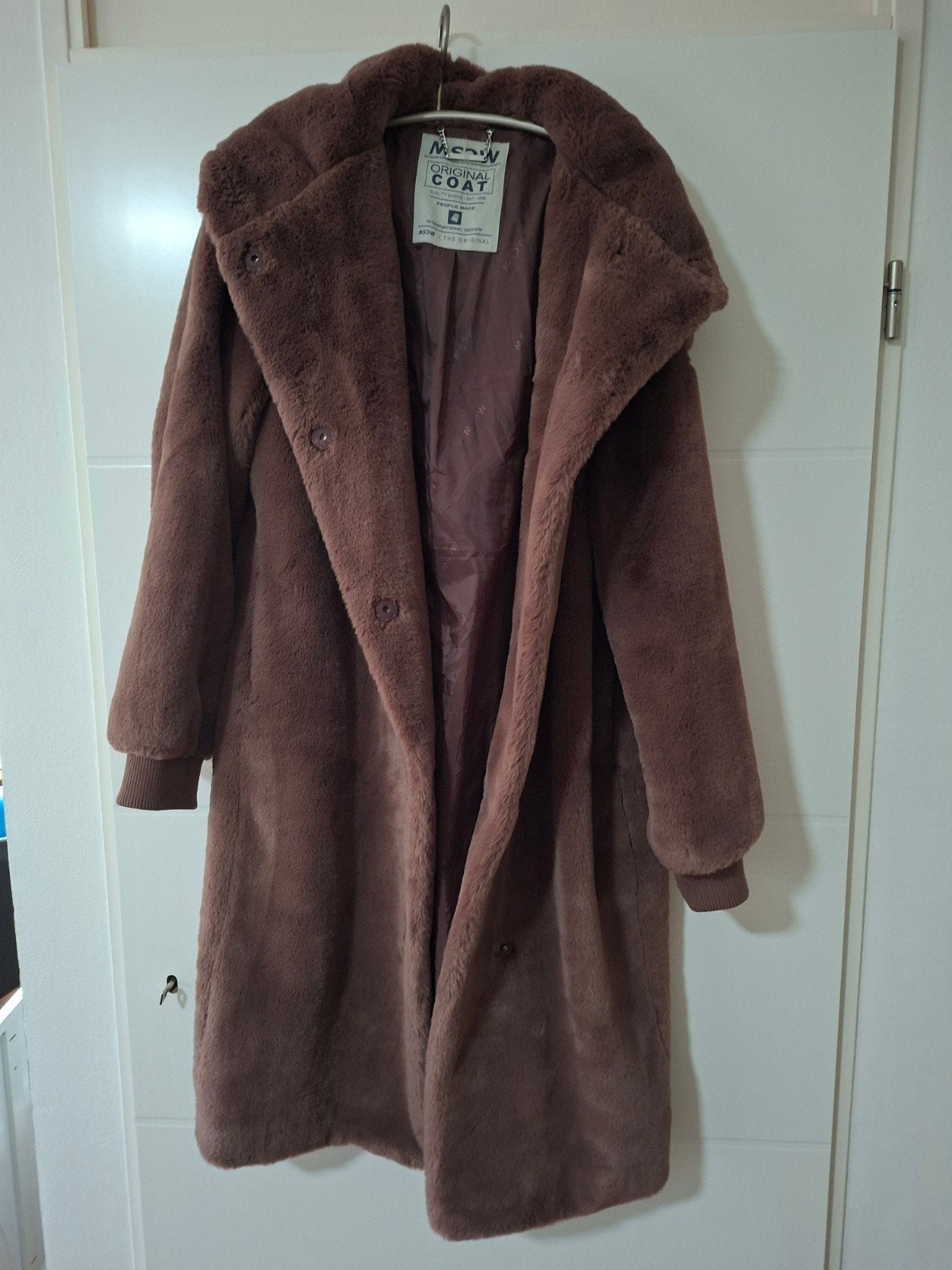 MOSCOW Original Coat - Bruine Faux Fur Jas Maat L, Bruin, Maat 42/44 (L), Ophalen of Verzenden, Moscow