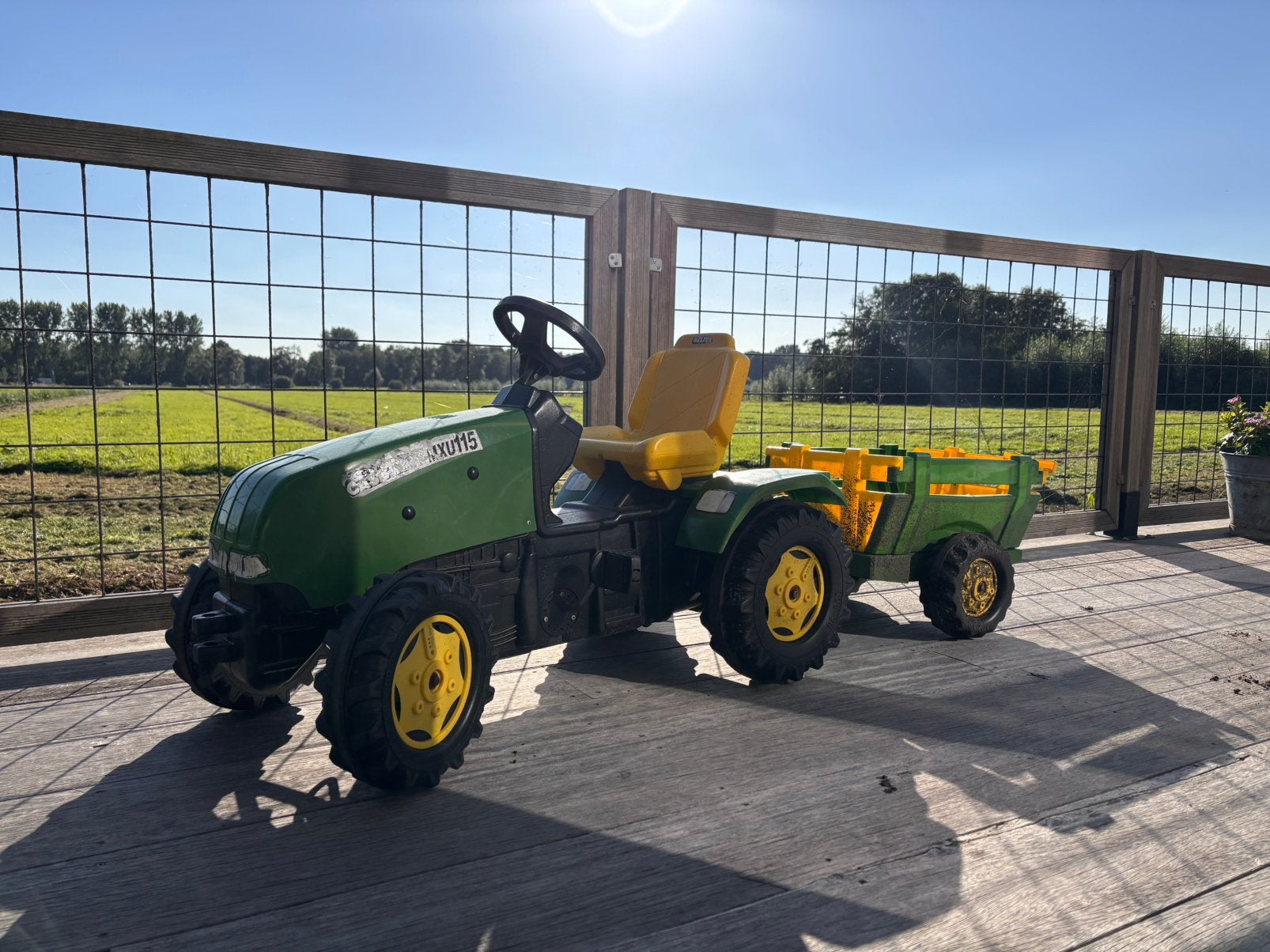 Trekker met aanhanger, Ophalen
