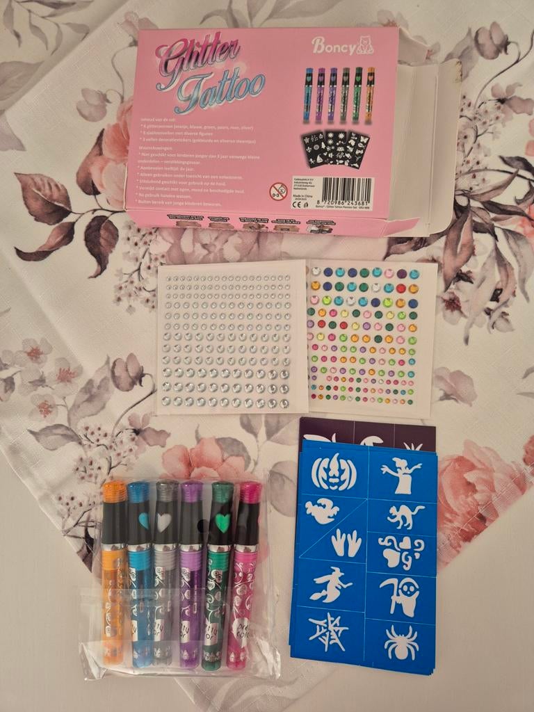 Meisjes Glitter Tattoo set kinderen nep tattoo plak tattoo, Ophalen of Verzenden