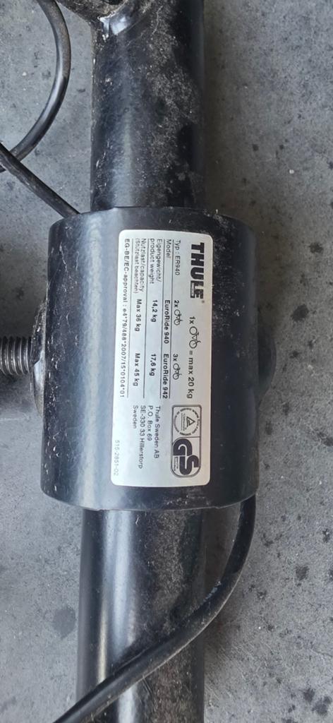 Thule EuroRide 940 fietsendrager voor 2 fietsen, Auto diversen, Fietsendragers, Ophalen