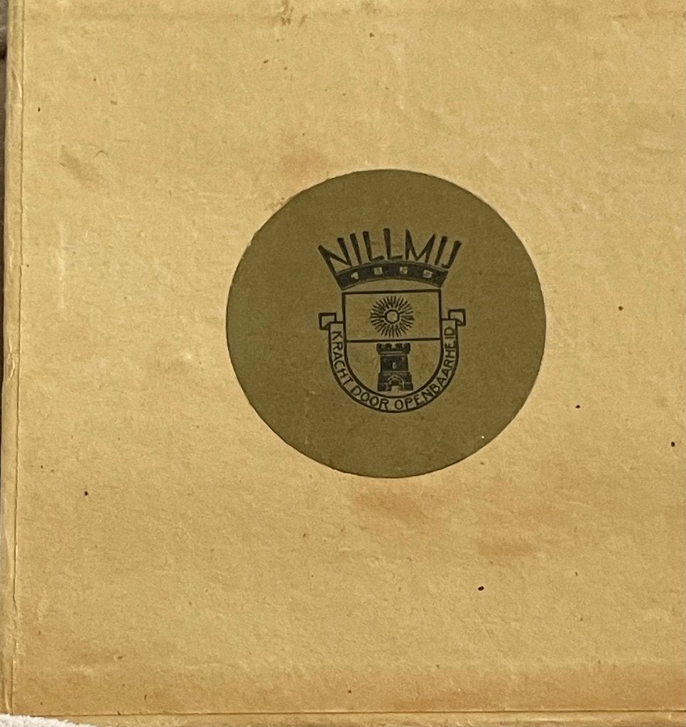 Zilveren poederdoos Nillmij 1957, Ophalen of Verzenden, Gebruikt