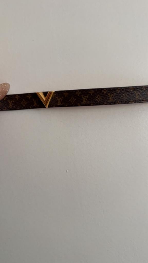 Louis Vuitton armband, Ophalen, Zo goed als nieuw, Zwart, Leer