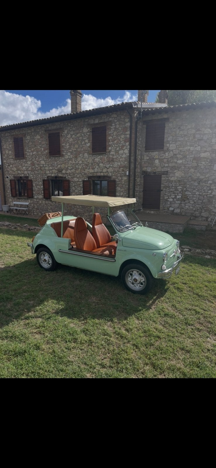 Fiat 500 met 650 cc "jolly" kleur pistache in nieuwstaat, foto 11