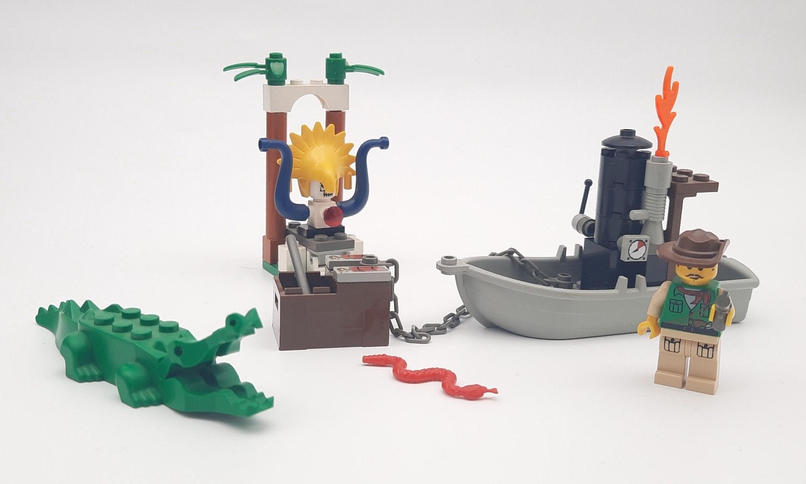 Lego 7410 Orient Expedition Jungle River, Lego, Ophalen of Verzenden, Zo goed als nieuw, Compleet