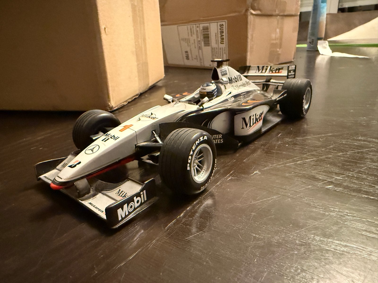 Minichamps 1:18 McLaren MP4-14 Mika Hakkinen 1999, Ophalen of Verzenden, Zo goed als nieuw, Auto, MiniChamps