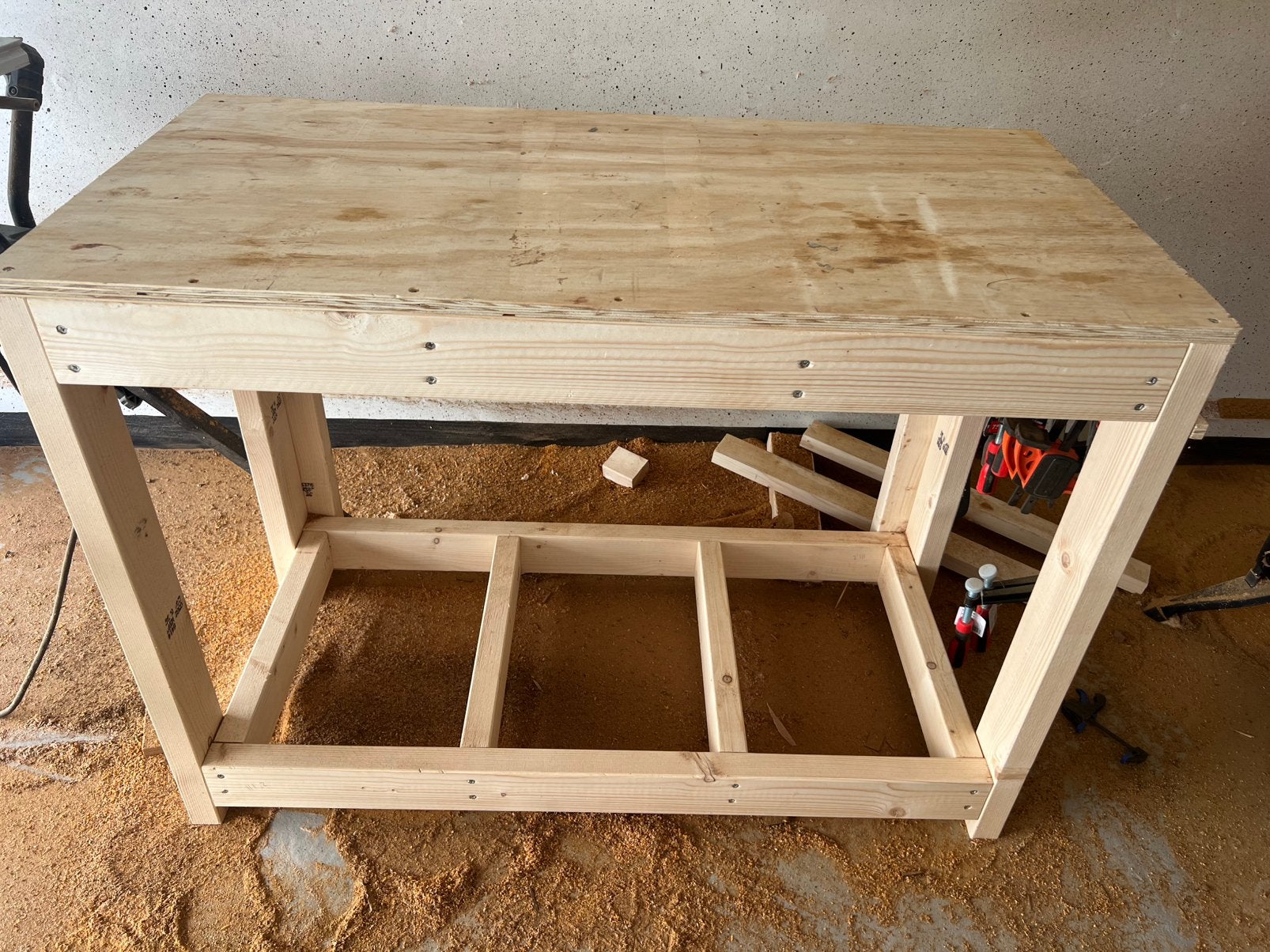 Houten werkbank, Ophalen, Zo goed als nieuw, 70 tot 120 cm