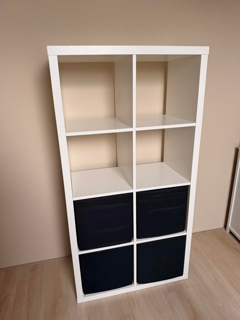 Kallax kast wit 8 vakken / IKEA, Ophalen, 50 tot 100 cm, Zo goed als nieuw, Minder dan 100 cm