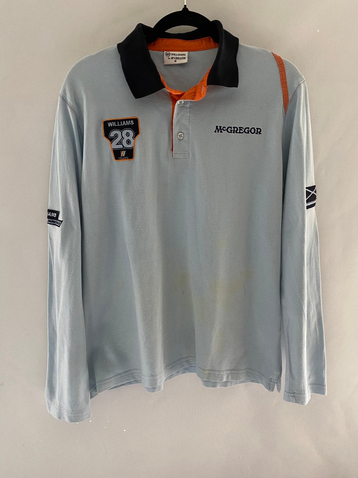 Williams by McGregor Formula 1 polo lange mouw maat M, Kleding | Heren, Ophalen of Verzenden, Gedragen, Maat 48/50 (M), Blauw