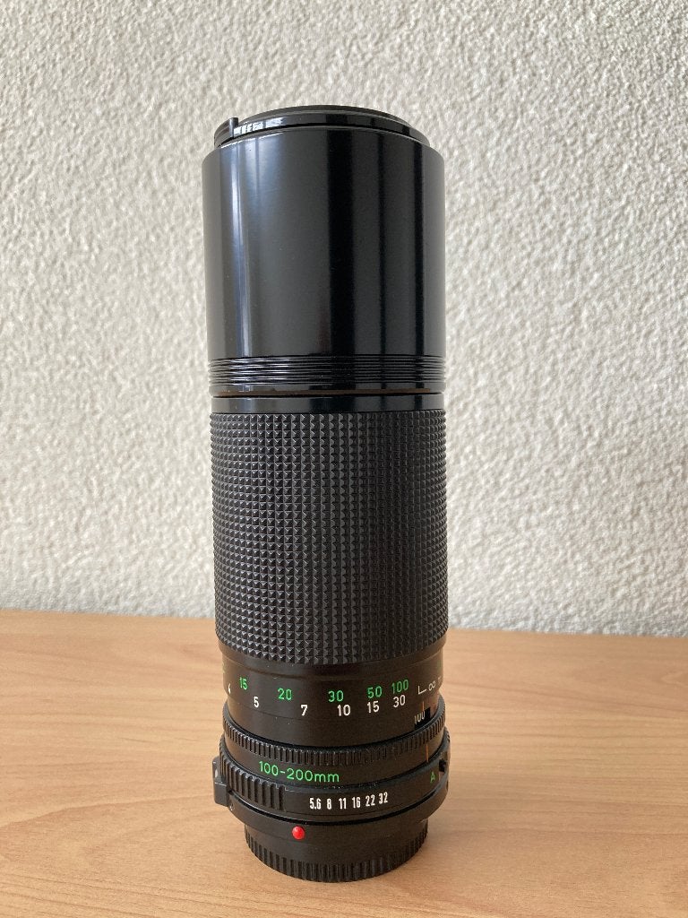 Canon Zoom Objectief FD 100-200mm/F5.6, Canon, Canon FD, Zo goed als nieuw, Handmatige focus