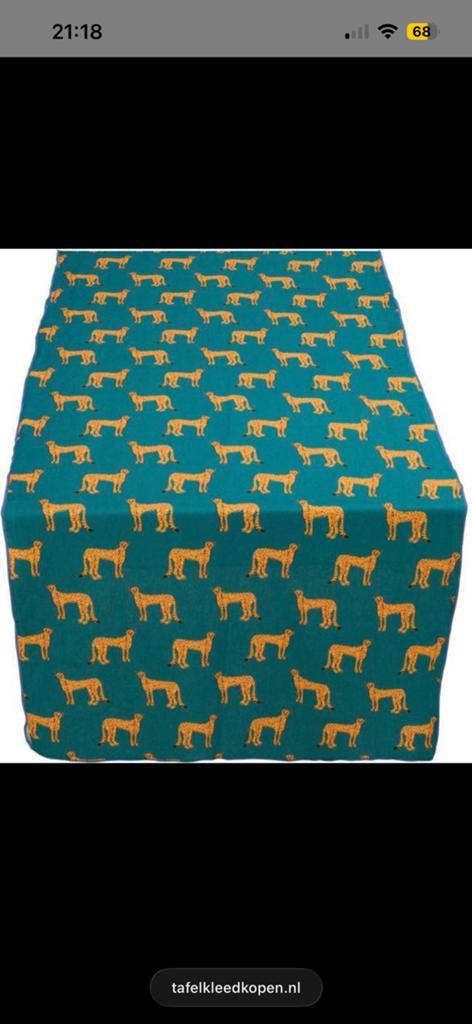 Fabienne Chapot tafelloper met luipaardprint 180 x 60 cm, Kleding | Heren, Stropdassen, Ophalen of Verzenden, Zo goed als nieuw