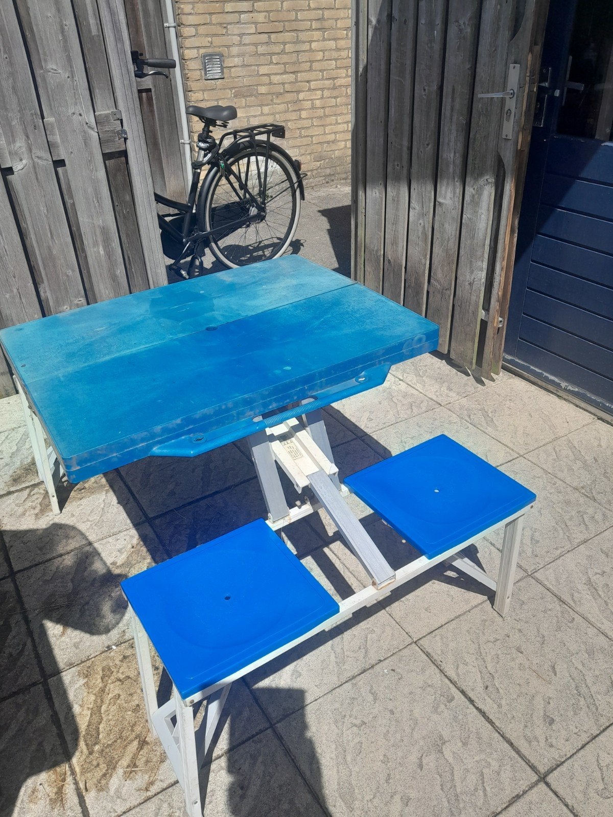 Inklapbare kinder picknicktafel, Tuin en Terras, Ophalen, Gebruikt, Rechthoekig, Inklapbaar