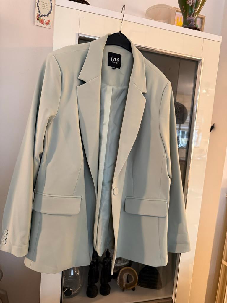 Nieuwe MS Mode Blazer Maat 50, Ophalen of Verzenden, Zo goed als nieuw, Groen, Jasje of Colbert