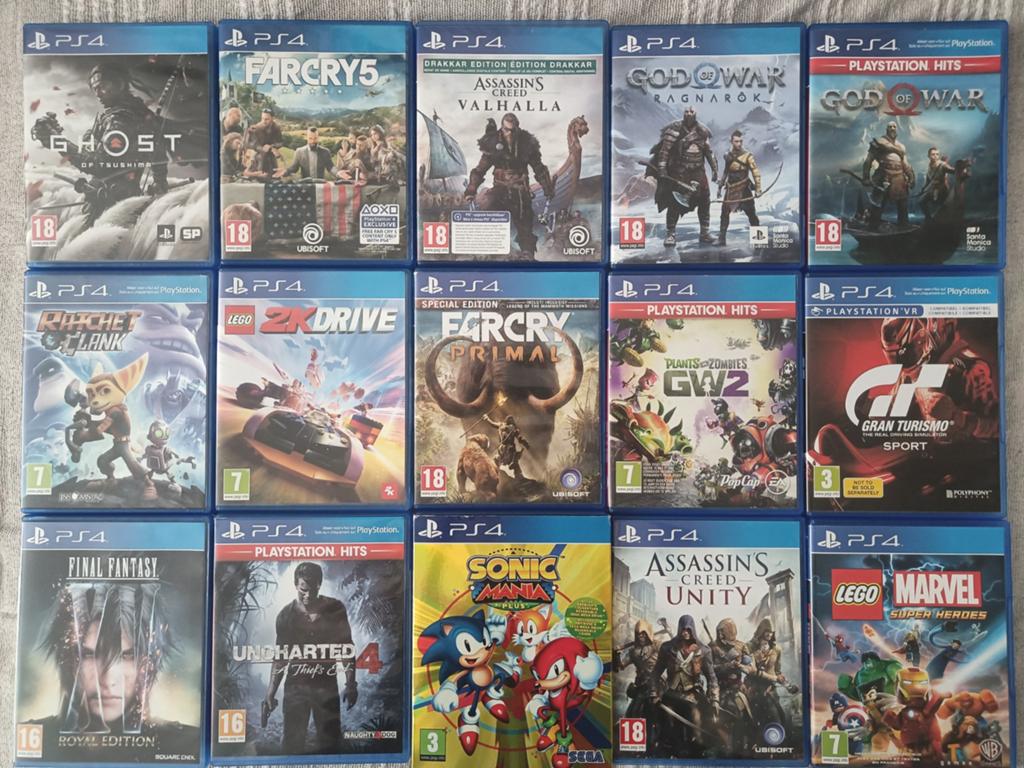 PS4 Games collectie - God of War, Ghost of Tsushima + meer, Spelcomputers en Games, 1 speler, Zo goed als nieuw, Eén computer