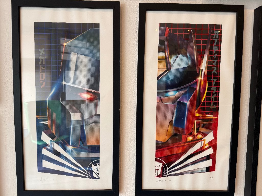 Transformers Set Limited Edition print, Antiek en Kunst, Ophalen of Verzenden, Schilderij/print, Papier/karton, 61 cm