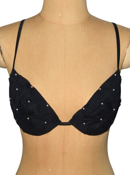 Nieuwe La Perla bh, Black Label, pearls, Mt. 80 C, La Perla, Verzenden, Zwart, BH