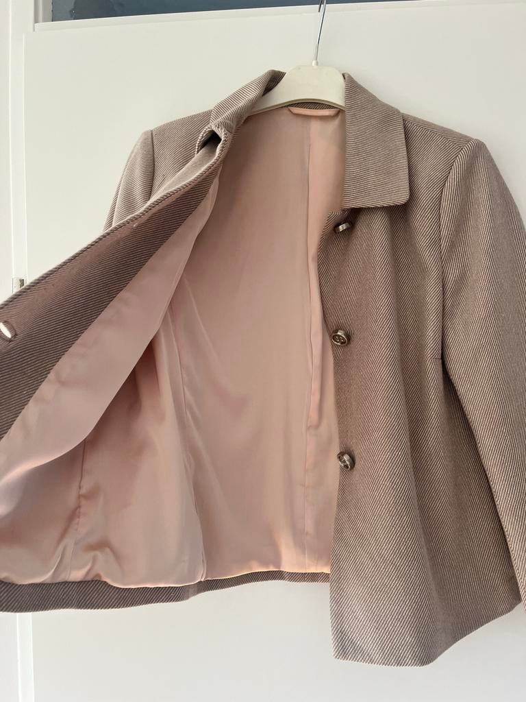Gustav blazer beige maat 38, stijlvol en sportief, Maat 38/40 (M), Beige, Ophalen of Verzenden, Jasje