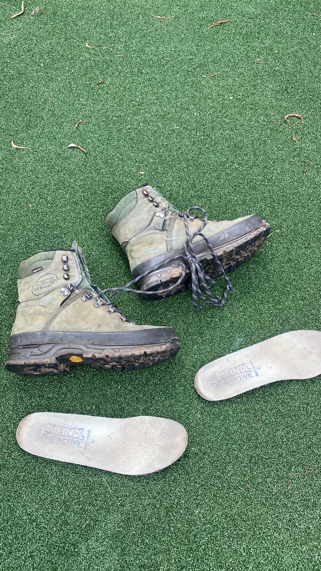 Meindl maat 10,5 / 45 Gore tex (kapotte zool), Ophalen, Gedragen, Overige kleuren, Wandelschoenen of Bergschoenen