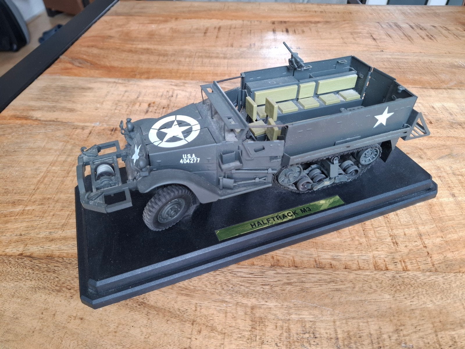 Gedetailleerd M3 Halftrack Model - Lengte 28 cm, Ophalen, Zo goed als nieuw, 1:32 tot 1:50, Overige merken