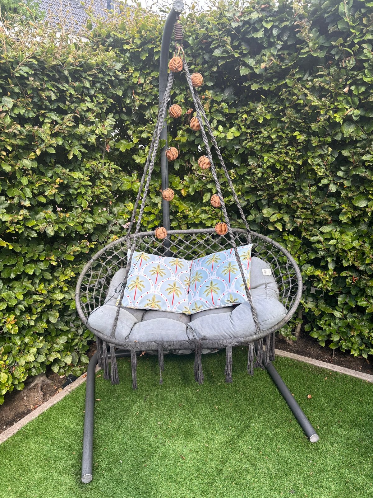 Comfortabele Schommelstoel voor de Tuin met Zwaar Frame, Ophalen, Gebruikt, Metaal