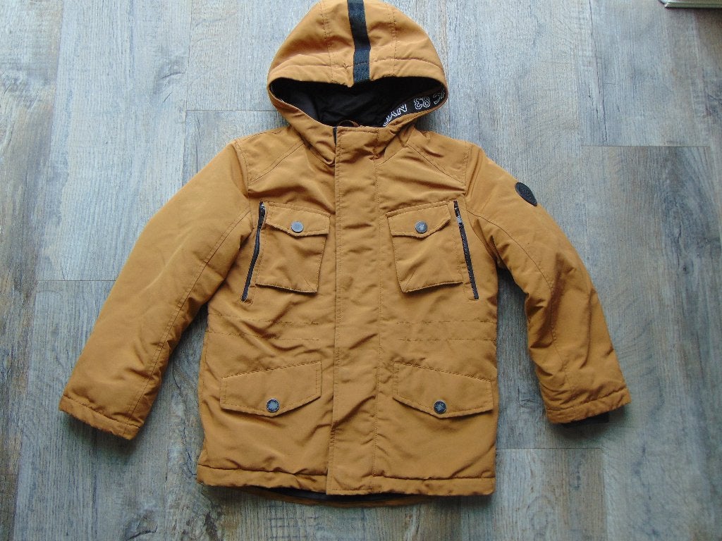 Winterjas bruin maat 122 C&A jas, C&A, Ophalen of Verzenden, Zo goed als nieuw, Jongen