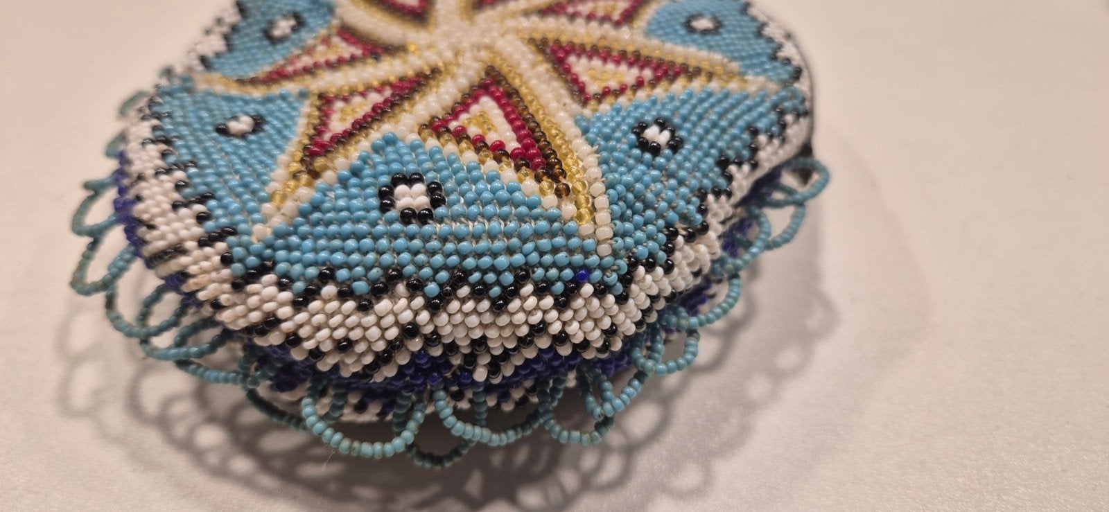 Vintage Kralentasje met Ster Motief, Antiek en Kunst, Ophalen of Verzenden