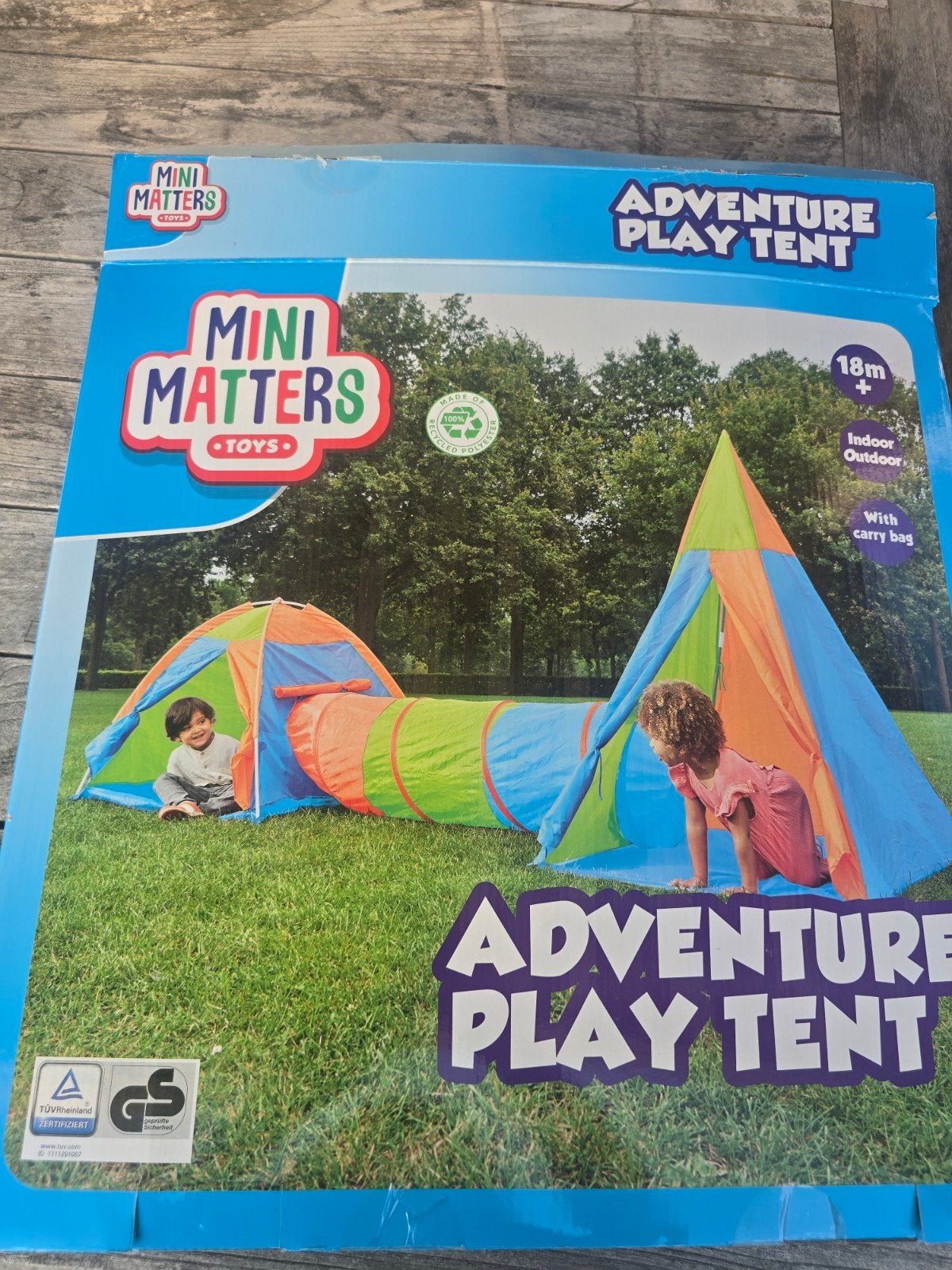 Mini Matters Adventure Play Tent - Speeltent met Tunnel, Ophalen, Zo goed als nieuw