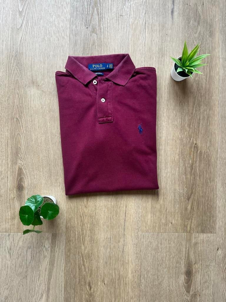 Polo Ralph Lauren Heren Polo Shirt - Maat S, Ophalen of Verzenden, Zo goed als nieuw, Maat 48/50 (M), Rood