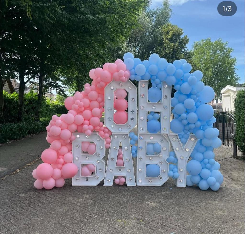OH BABY licht letters, Ophalen, Zo goed als nieuw, Geboorte of Huwelijk