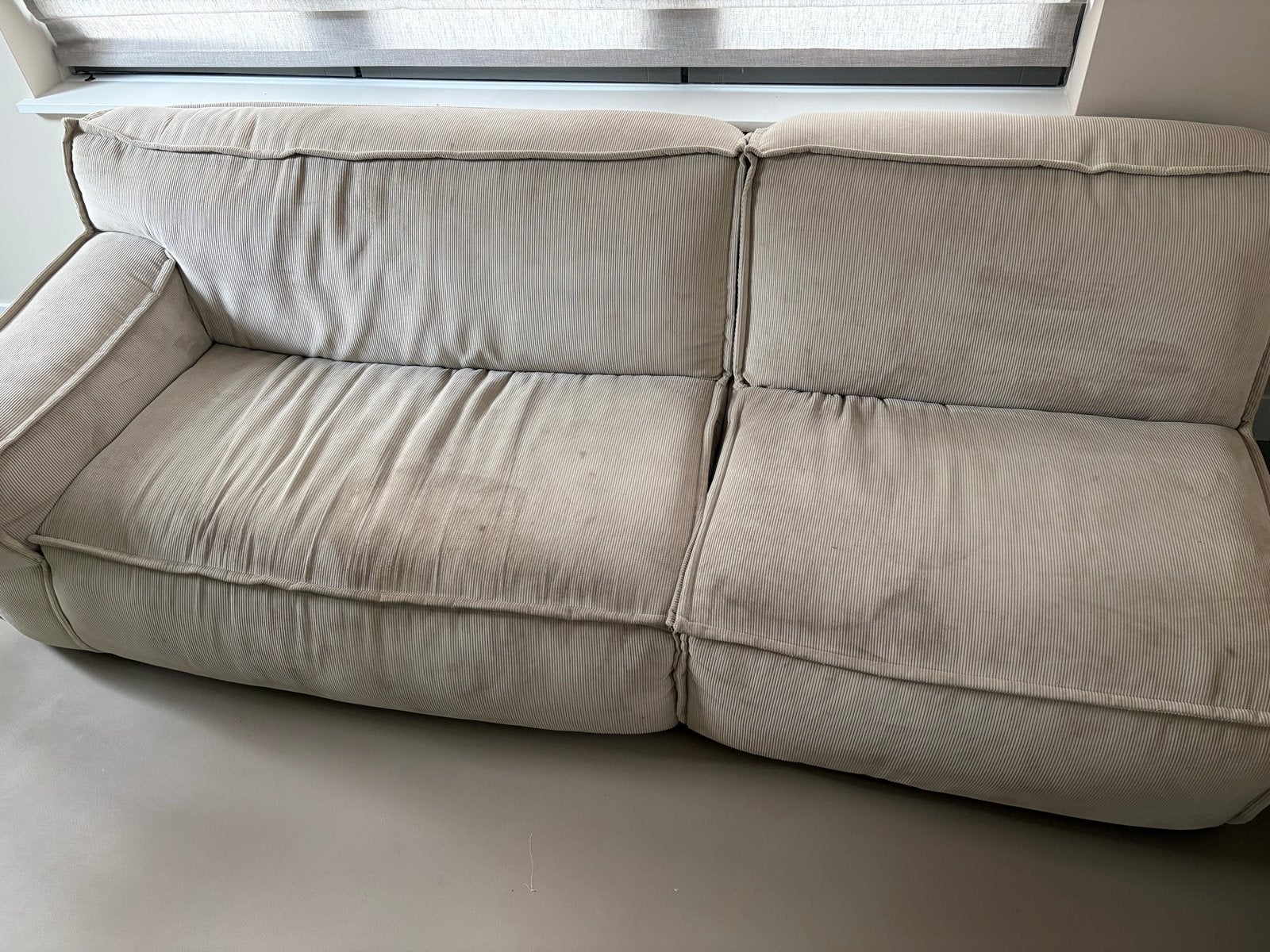 Gratis op te halen: Comfortabele Goossens bank, Huis en Inrichting, Banken | Bankstellen, Ophalen, Gebruikt, Driepersoons, 75 tot 100 cm