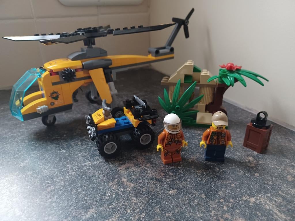 Lego city 60158 jungle vrachthelicopter, Compleet, City, Lego, Ophalen of Verzenden
