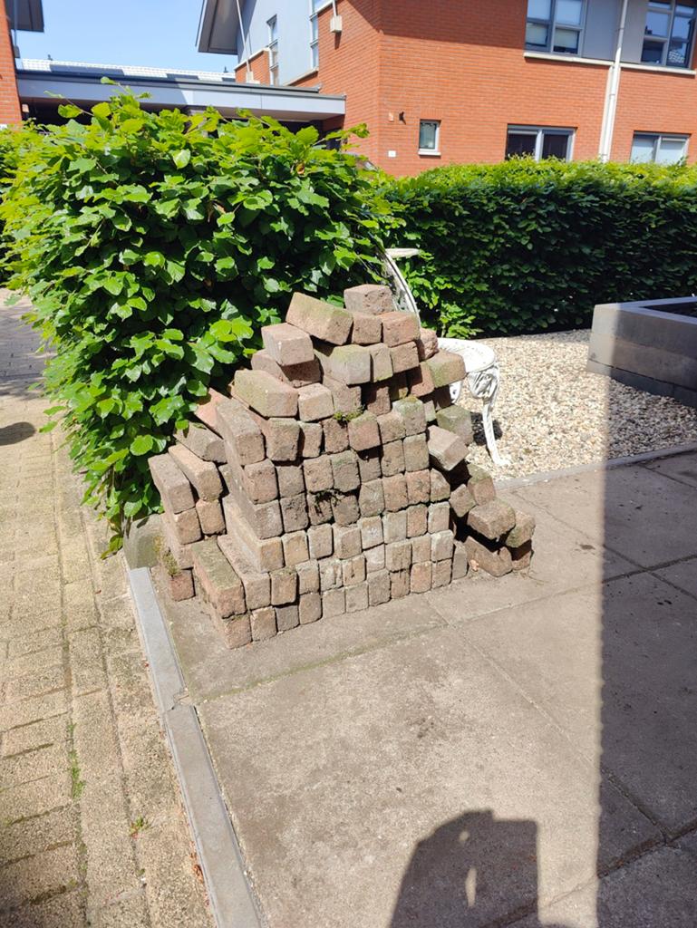 Klinkers Gratis af te halen, Ophalen, Gebruikt, Klinkers, Minder dan 5 m²