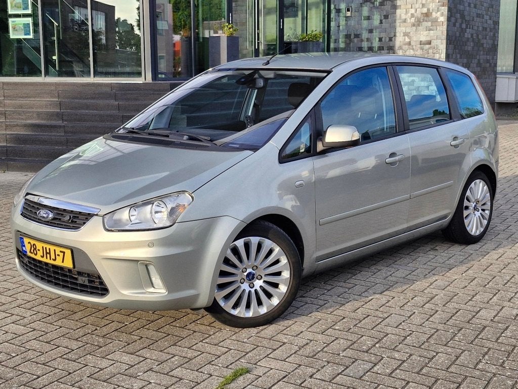 Ford C-Max 1.8 16V 125pk 2009 FlexiFuel Titanium NIEUWE APK, Voorwielaandrijving, 125 pk, Zwart, 4 cilinders