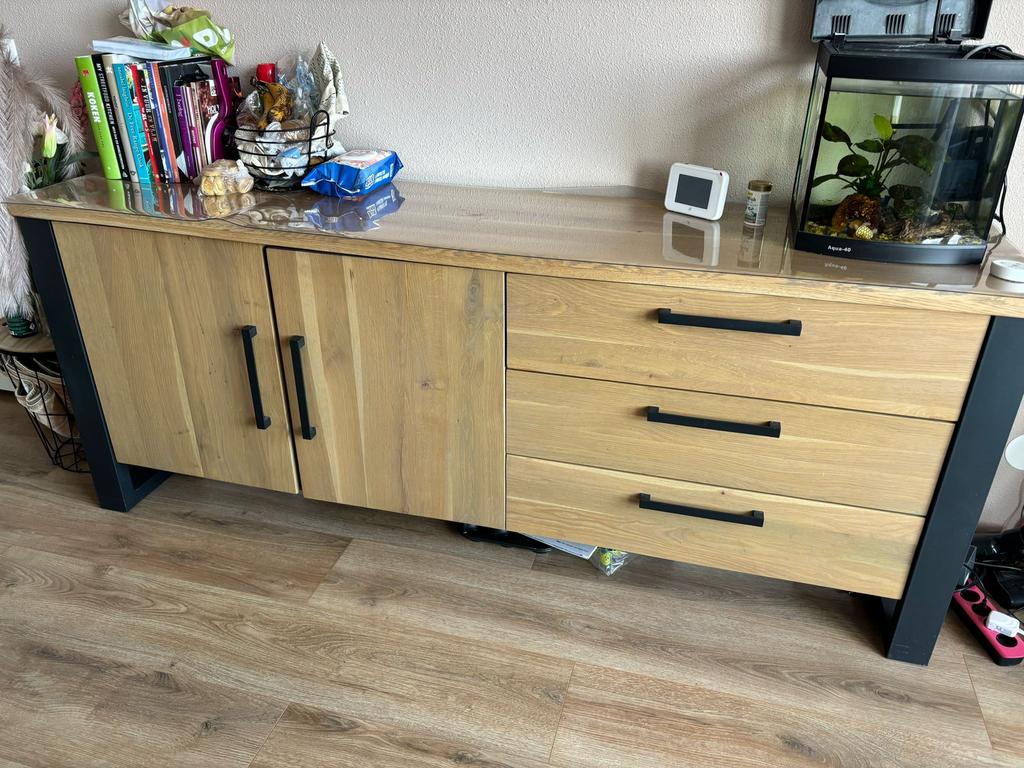 Dressoir, Huis en Inrichting, Kasten | Dressoirs, Ophalen, Zo goed als nieuw, 25 tot 50 cm, Eikenhout